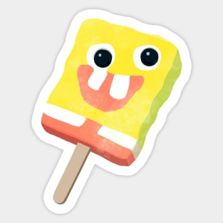 Sponge Popsicle Design Sticker Sticker